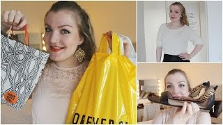 Shoplog Forever 21 Urban Outfitters HampM en Loavies met try onmodeshow [upl. by Durstin]