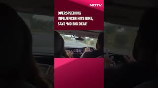 Rajat Dalal Video  Overspeeding Influencer Hits Biker Says No Big Deal [upl. by Marylou738]