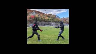 High Level Fencers can Read Minds hema martialarts fencing sparring shorts [upl. by Sabra266]