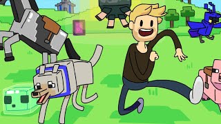 Minecraft Time  PewDiePie Minecraft Fan Art [upl. by Ynamrej]