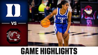 Duke vs South Carolina Game Highlights  202425 ACC Womens Basketball [upl. by Elleirbag]