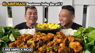 KLARIFIKASI  MUKBANG 15 KG AMPELA RICA RICA  JENGKOL MENTAH  SAMBAL IJO KAMERKAAN [upl. by Ahsykal309]