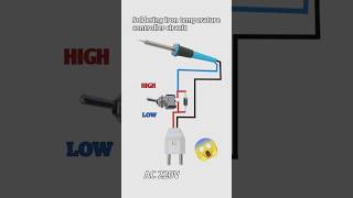 Simple soldering iron temperature controller  electroniccircuit Electronics shorts [upl. by Marchall]