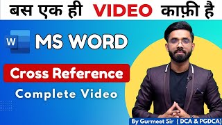 Cross Reference in Microsoft Word  Cross Reference Tutorial in hindi [upl. by Nitz838]