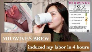 MIDWIVES BREW quotI WENT INTO LABOR IN 4 HOURSquot [upl. by Enilecram431]