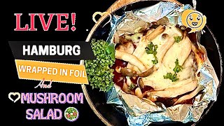 ASMR Cooking ▪︎HAMBURG Wrapped in foil▪︎Healthy Salad▪︎asmr satisfying fyp asmrsounds [upl. by Neiviv812]