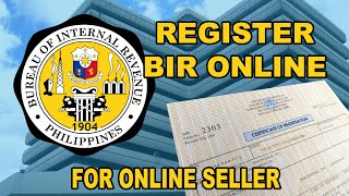 PAANO MAG REGISTER BIR ONLINE COR FOR ONLINE SELLER [upl. by Atirhs]