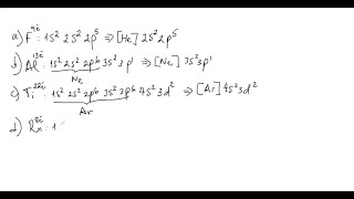 Write the electron configuration for each of the following atoms Chapter 5 … [upl. by Sheryl]