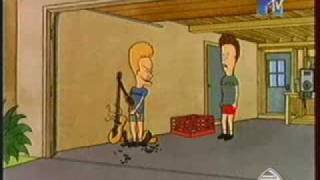 Beavis and Butthead You gonna DIE Tanananana Tanananana Guitar crash by Beavis [upl. by Acceber]