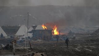 Oil Police RAID Standing Rock Camp [upl. by Ridan]