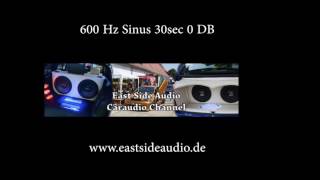 600 Hz Sinus Ton Wave 0DB für Hifi Audio Test Testton 30sec [upl. by Palmore]