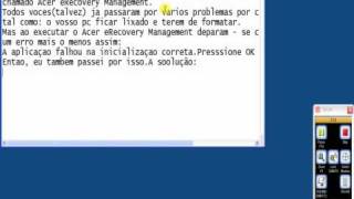 Onde baixar a instalação do Acer eRecovery Management [upl. by Nichani]