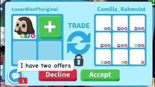 😱🤑8 HUGE OFFERS FOR MY NEON OWL LATEST OFFERS MARCH 2023 ADOPT ME TRADING adoptmetrades youtube [upl. by Hnahc]