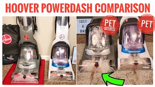 HOOVER PowerDash Pet Upright Carpet Cleaner Machine Comparison FH50700 vs FH55050 [upl. by Gorlicki563]