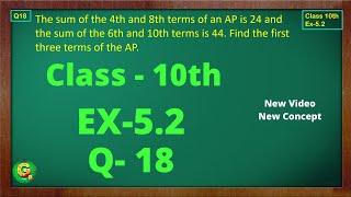 Ex 52 Q18 Class10  AP Chapter5  Exercise 52  Class10  NCERT  Class10 Ex 52 Q18  Green Board [upl. by Bittner]