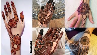 simple and stylish beautiful mehndi designs 😍😍 1Mmehndi trending [upl. by Bodi398]