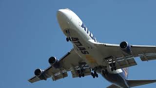 Atlas Air Boeing 74747UF Lądowanielanding Rzeszów Jasionka Airport [upl. by Rayner]