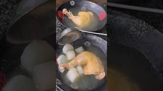 How To Make Yummy Chicken Radish Soup amp Chicken Ginger Scallion Sauceshort 鸡姜葱汁 [upl. by Steen631]