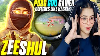 THE MOST AGGRESSIVE PLAYER OF PUBG MOBILE zeeshul HAS THE KILLER M416 SPRAY  REACTION [upl. by Aicen773]