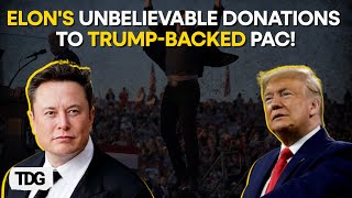 Elon Musk Donates Millions to America PAC Boosting Trump’s 2024 Bid and Republican Campaigns [upl. by Cita537]