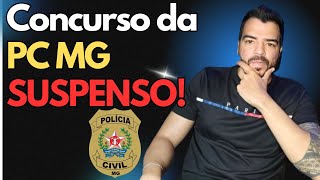 Concurso da PC MG Suspenso [upl. by Dixie531]