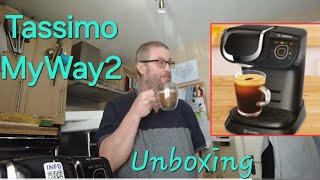 Another new coffee machine  What the  Tassimo MyWay 2 unboxing first use tassimo [upl. by Ardnossak]