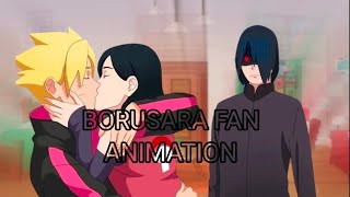 BoruSara  Boruto is grounded  sasuke catches borusara  fan animation  SS Senpai [upl. by Sirdi]