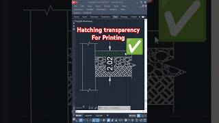 Printing Perfection How to Control Hatching Transparency in AutoCAD autocad architecture [upl. by Busch]