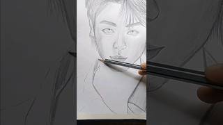 Jungkook Drawings kpop art artist jkart btsart bts jungkook shortvideo [upl. by Asiak]