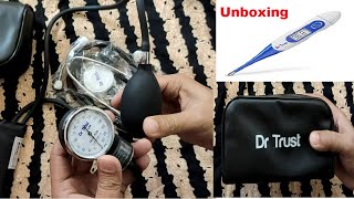 Dr Trust USA Manual Sphygmomanometer with Stethoscope amp Blood Pressure Machine Unboxing [upl. by Leik]