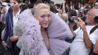 Pom Klementieff  Viktor amp Rolf Haute Couture FW 2425 fashion show in Paris  26062024 [upl. by Ingles]