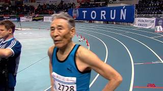 World Record Masters M85 400m Indoor at Torun 2019 [upl. by Danni]