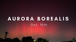 October 10th Aurora Borealis from Texas [upl. by Yelnek453]