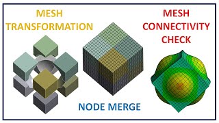 ✅ANSYS Mesh Export and Import Mesh Files Mesh Transformations Node Merge and Connectivity Check [upl. by Shep925]