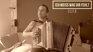 ICH WEISS WAS DIR FEHLT von Peter Alexander Steirische Harmonika Stimmung GCFB [upl. by Eniawd964]