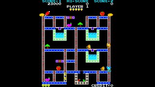 Super Mouse Arcade Longplay 1982 Taito Corporation [upl. by Yneffit]