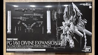 Unboxing ASMR  Divine Expansion Set for Unicorn Gundam Perfectibility [upl. by Arathorn]