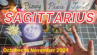 Sagittarius  WOW MONEY and FINANCIAL SECURITY 🙏🏻  Full Moon October 2024  Tagalog Tarot Reading [upl. by Telrahc539]