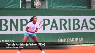 Tessah Andrianjafitrimo ITF JUNIOR  Roland Garros 2014  Grade A [upl. by Aihsat538]