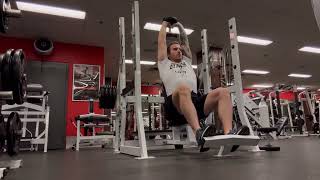 Seated DB Overhead Tricep Extension [upl. by Otreblig]