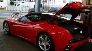 Ferrari California great Sound at Shell Gas Station [upl. by Barboza]