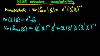 BLUE estimators in presence of heteroscedasticity  GLS  part 2 [upl. by Sundin207]