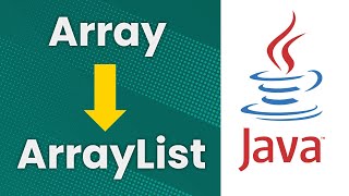 Convert an Array to an ArrayList Java Tutorial [upl. by Naletak]