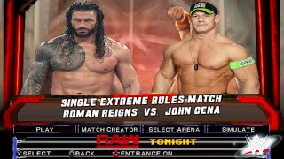 Roman Reigns vs John Cena Full Match  WWE SmackDown vs Raw  SmackDown highlights  Raw highlights [upl. by Rosaleen]