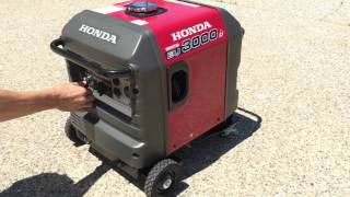 Honda EU3000is quietest generator ever eu3000 3000w Starting and Idling [upl. by Ransome]