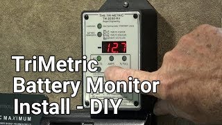 DIY  TriMetric Battery Monitor Install  Truck Camper Mod [upl. by Drofwarc]