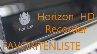 Review Horizon HD Recorder von Unitymedia  Samsung  Favoritenliste [upl. by Allicirp219]