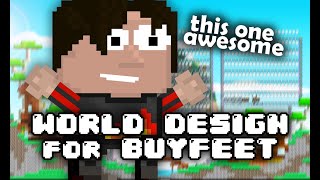 Awesome World Design For BUYFEET  Growtopia [upl. by Svensen]