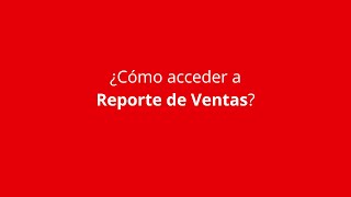 ¿Cómo acceder a Reporte de Ventas 📊 [upl. by Sirrot629]