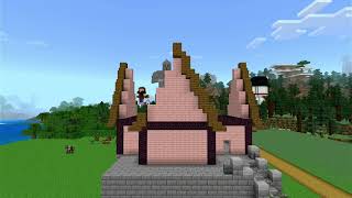 Como construir una casa en Minecraft con madera de cerezo tutorial completo 🏠 [upl. by Hwang]